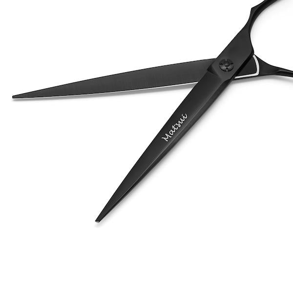 Matsui Aichei Mountain Matte Black Scissor, Curved & Thinner Triple Set (3534879228009)