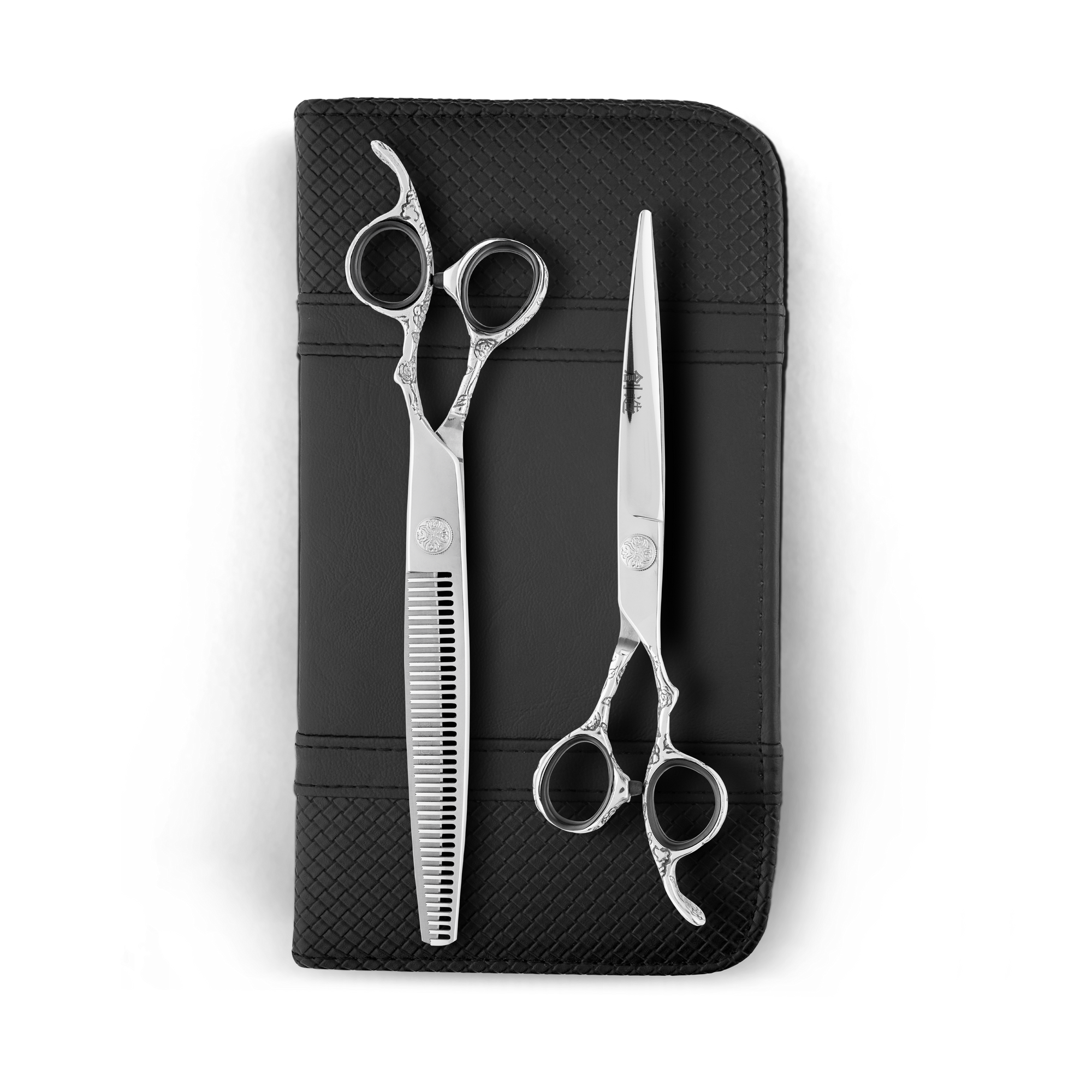 Sozu Flo Silver Dog Grooming Scissor and Thinner (6553190727714)