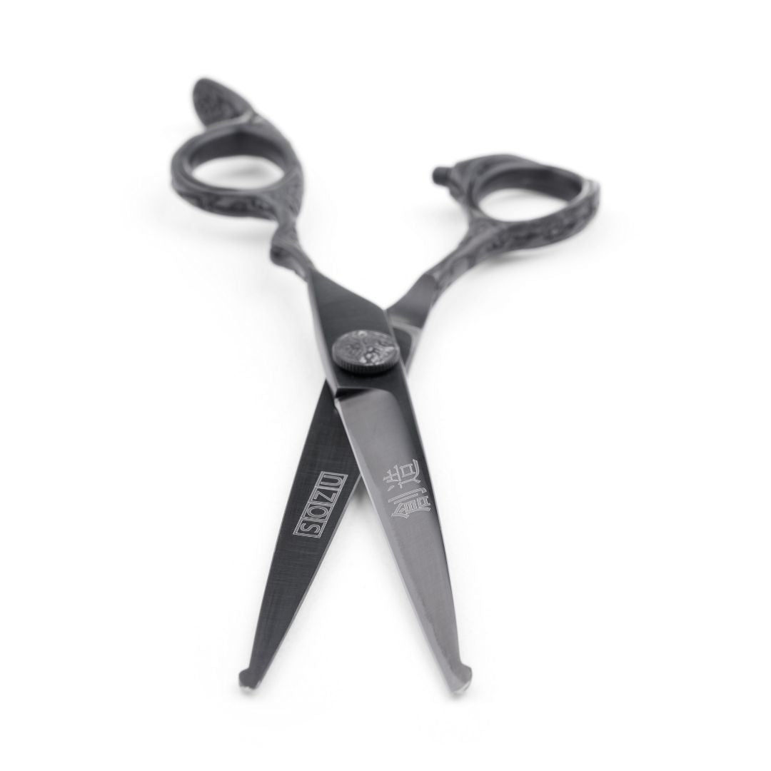 Sozu Flo Ball Tip Dog Grooming Scissor Black Duo (6553209962530)