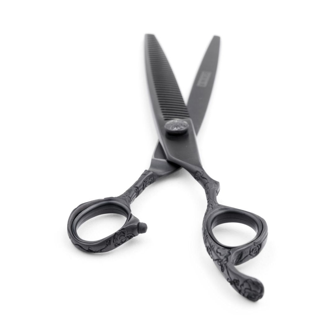 Sozu Flo Ball Tip Dog Grooming Scissor Black Triple Set (6553210912802)