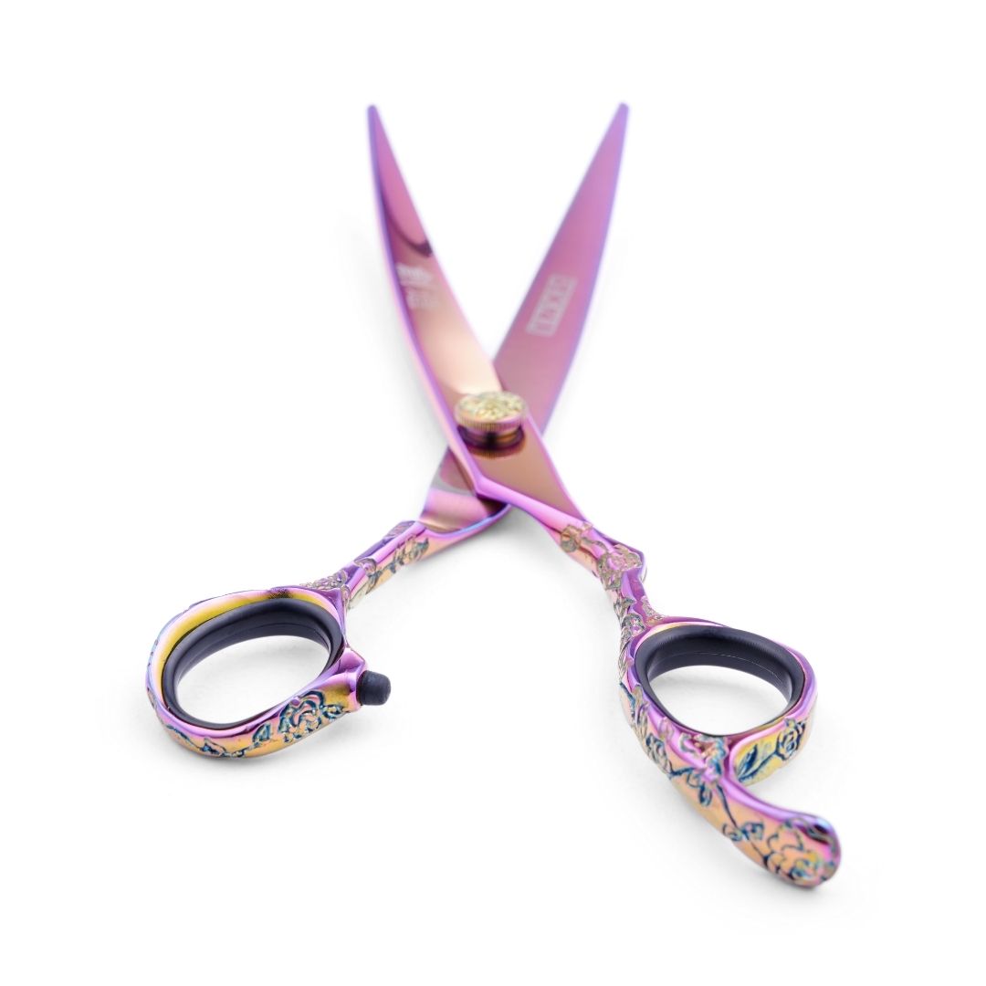 Sozu Curved Dog Grooming Scissor Rainbow (6552200609826)
