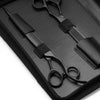 Matsui Aichei Mountain Matte Black Scissor &amp; 24 Tooth Texturiser Combo (3534879326313)