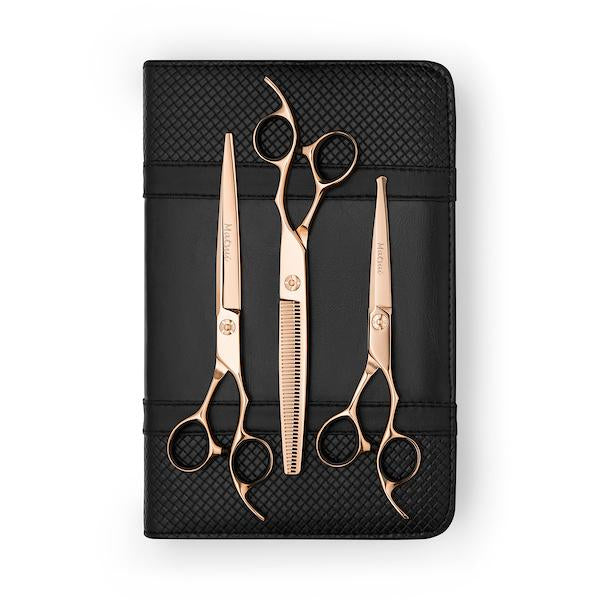 Matsui Aichei Mountain Rose Gold Scissor, Ball tip & Thinner Triple Set (3534878670953)