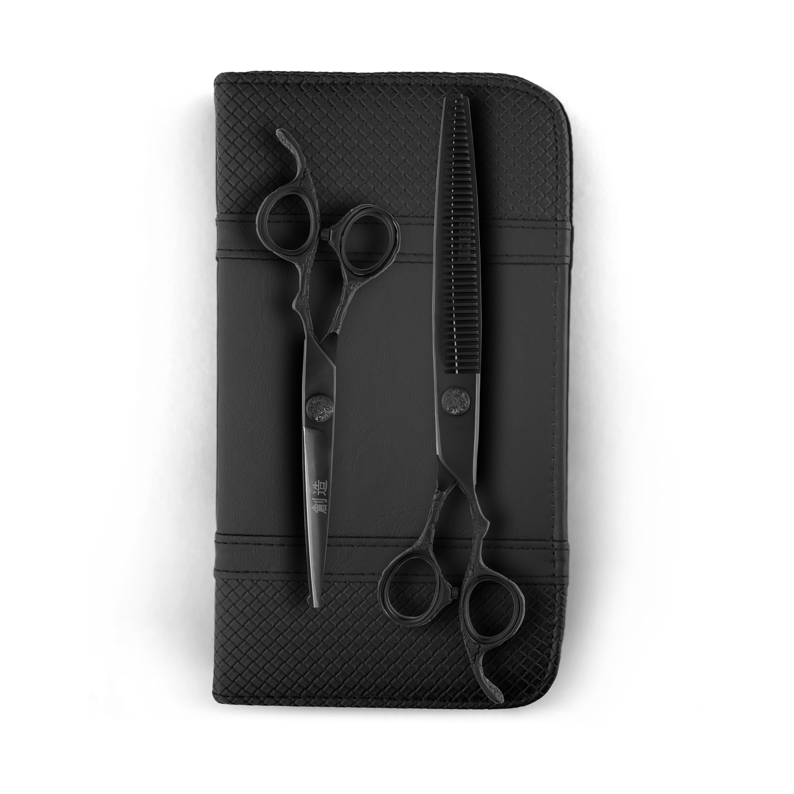 Sozu Flo Ball Tip Dog Grooming Scissor Black Duo (6553209962530)