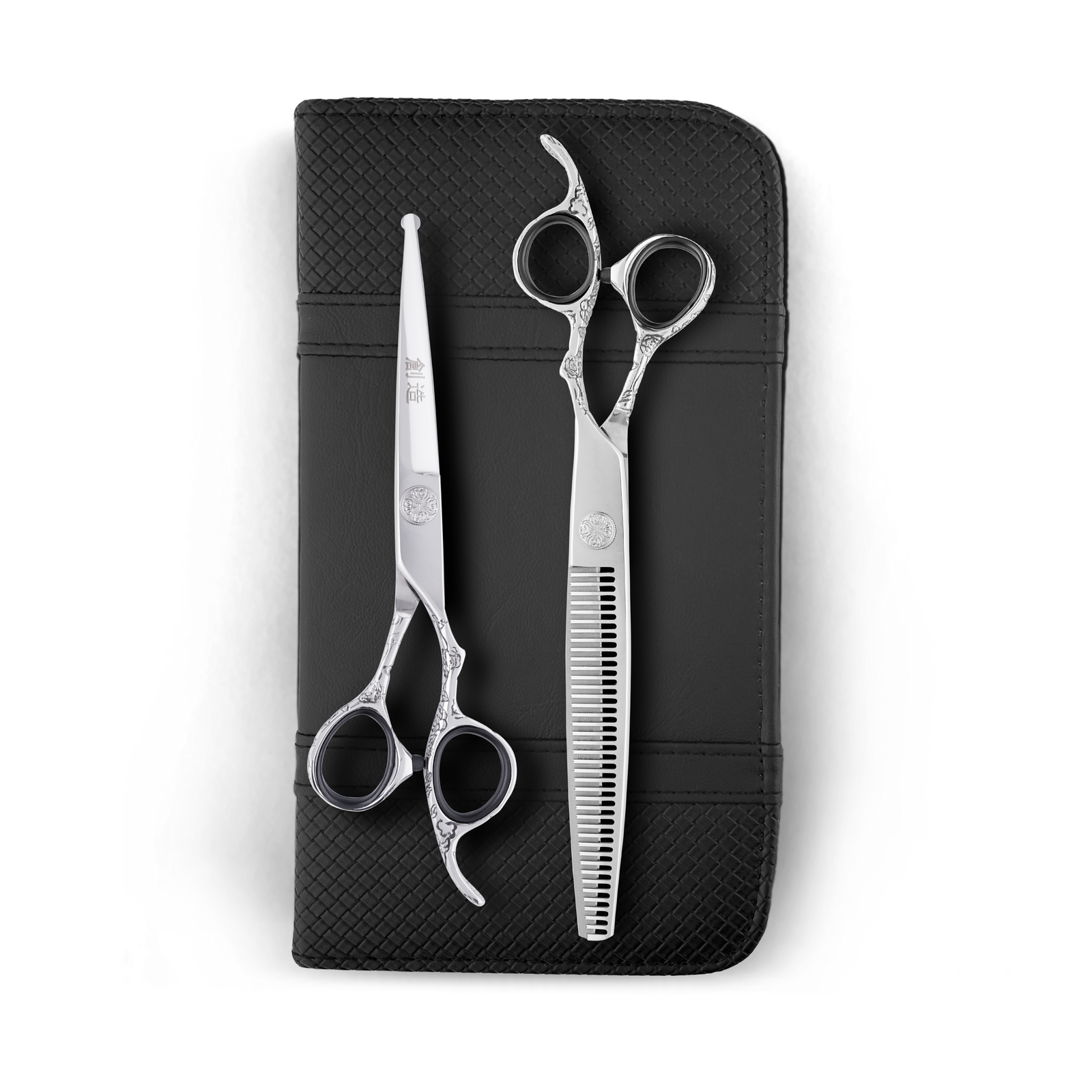 Sozu Flo Ball Tip Dog Grooming Scissor Silver Duo (6553186467874)